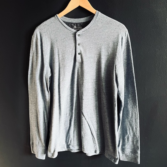 Marc Anthony Other - Marc Anthony Luxury Blue Henley Long Sleeve T-Shirt